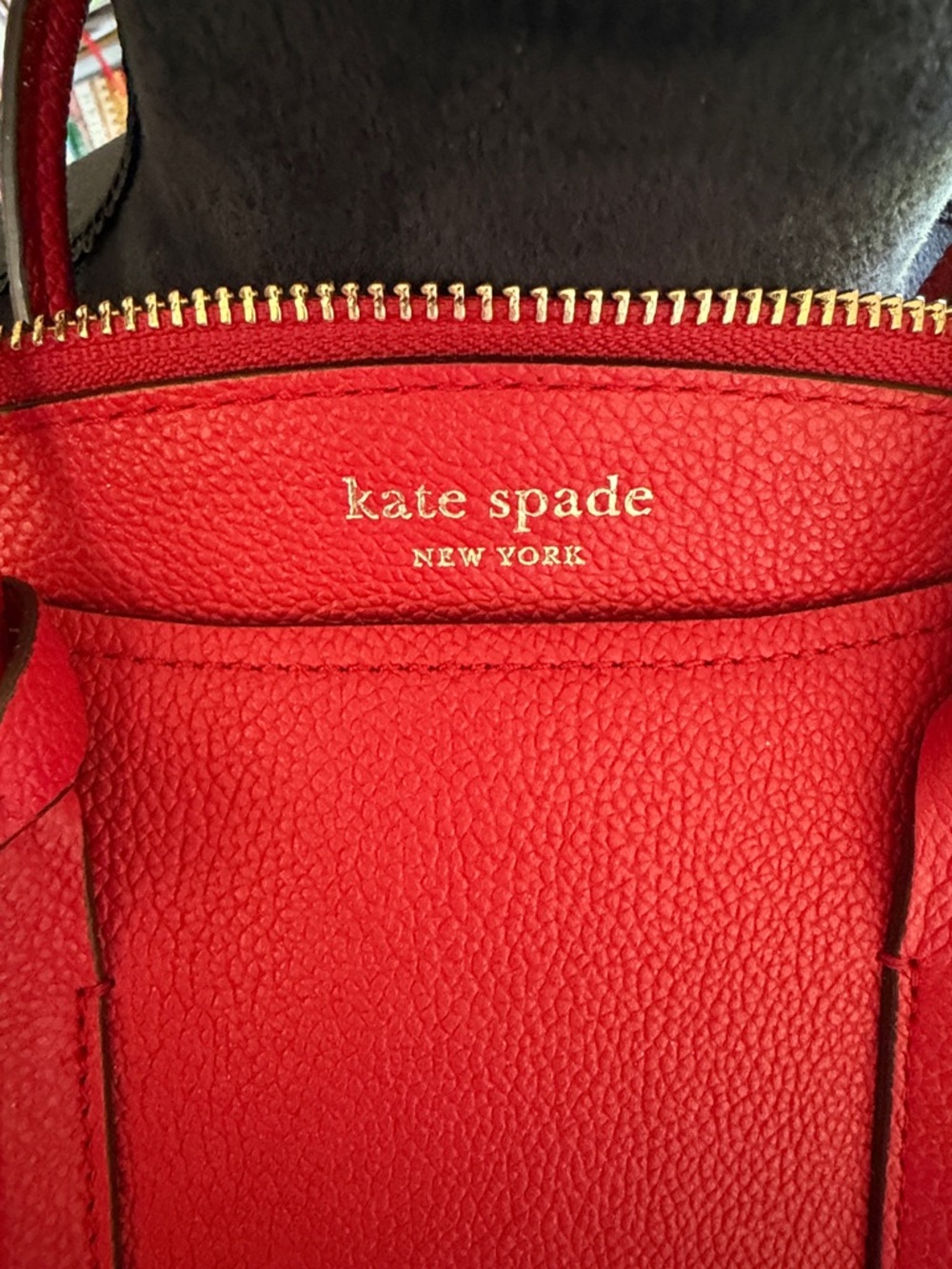 Kate Spade Margaux red leather satchel, EUC - Picture 3 of 8